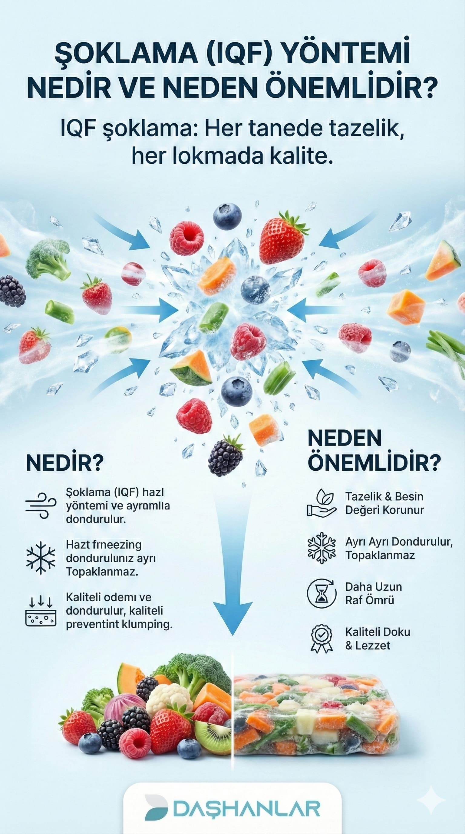 Şoklama (IQF) Yöntemi Nedir ve Neden Önemlidir?
